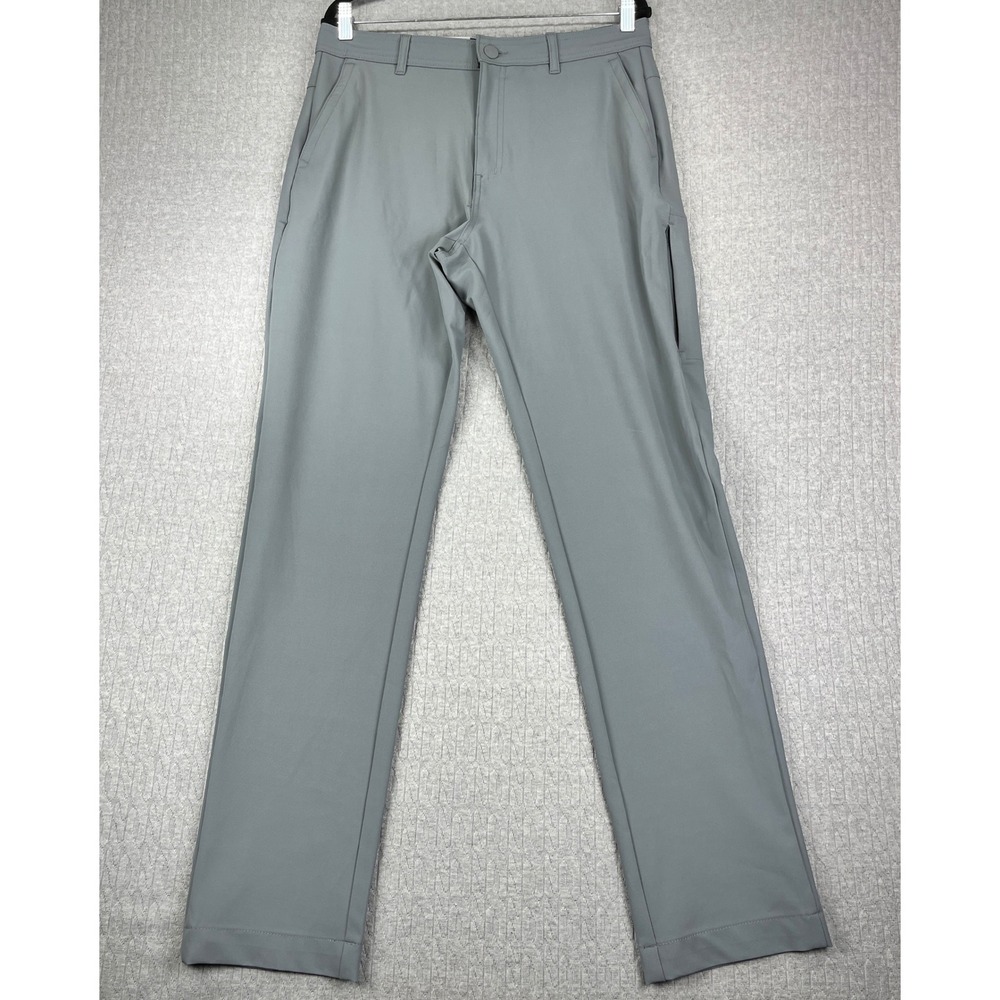 New Hurley Gray Performance Golf Dress Pants men 32x34 Straight Leg